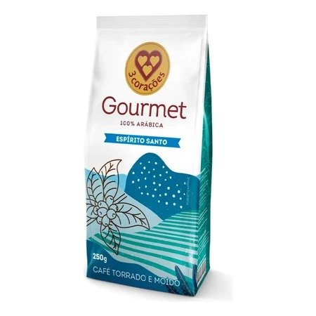 Café 3 Corações Gourmet Espírito Santo 250g – Torrado e Moído 100% Arábica