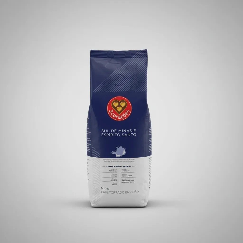 Café Em Grãos 3 Corações Sul De Minas E Espirito Santo 500gr