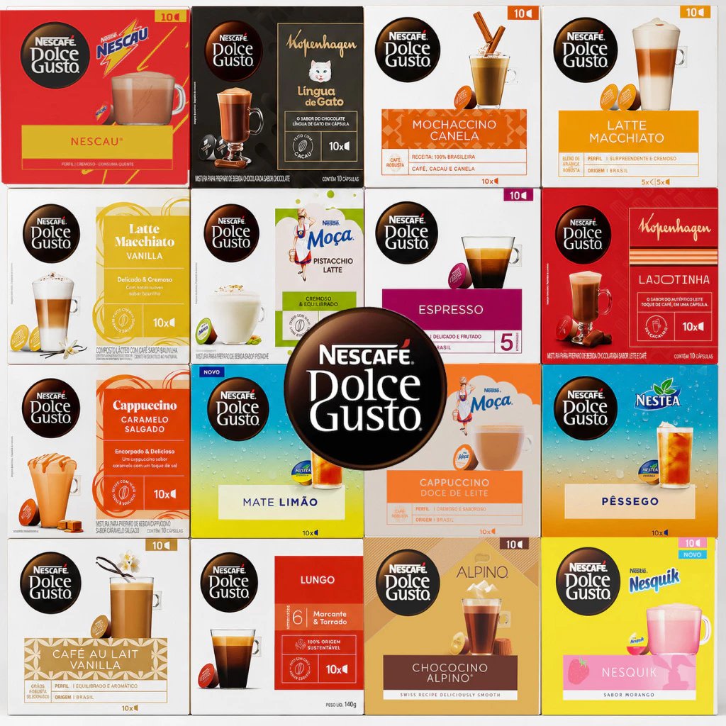 Cápsulas Nestlé Nescafé Dolce Gusto Original Caixa com 10
