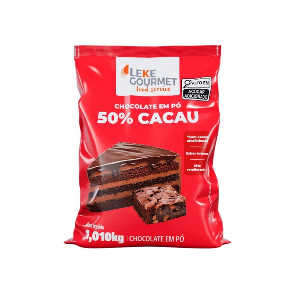 Chocolate em Pó 50% Cacau 1,01kg - Leke